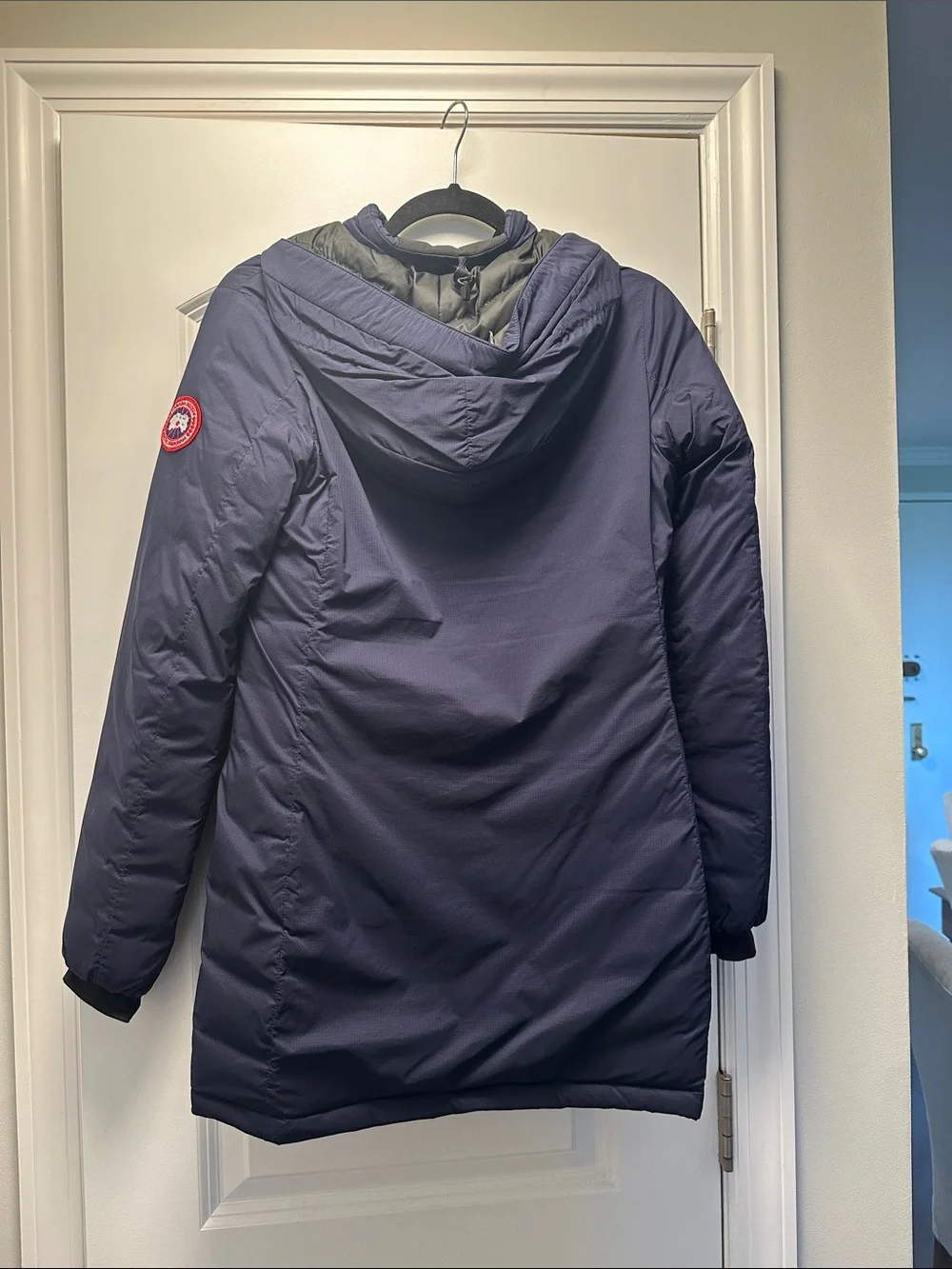 Canada Goose Midnight Blue Hooded Down Jacket - Picture 4 of 6